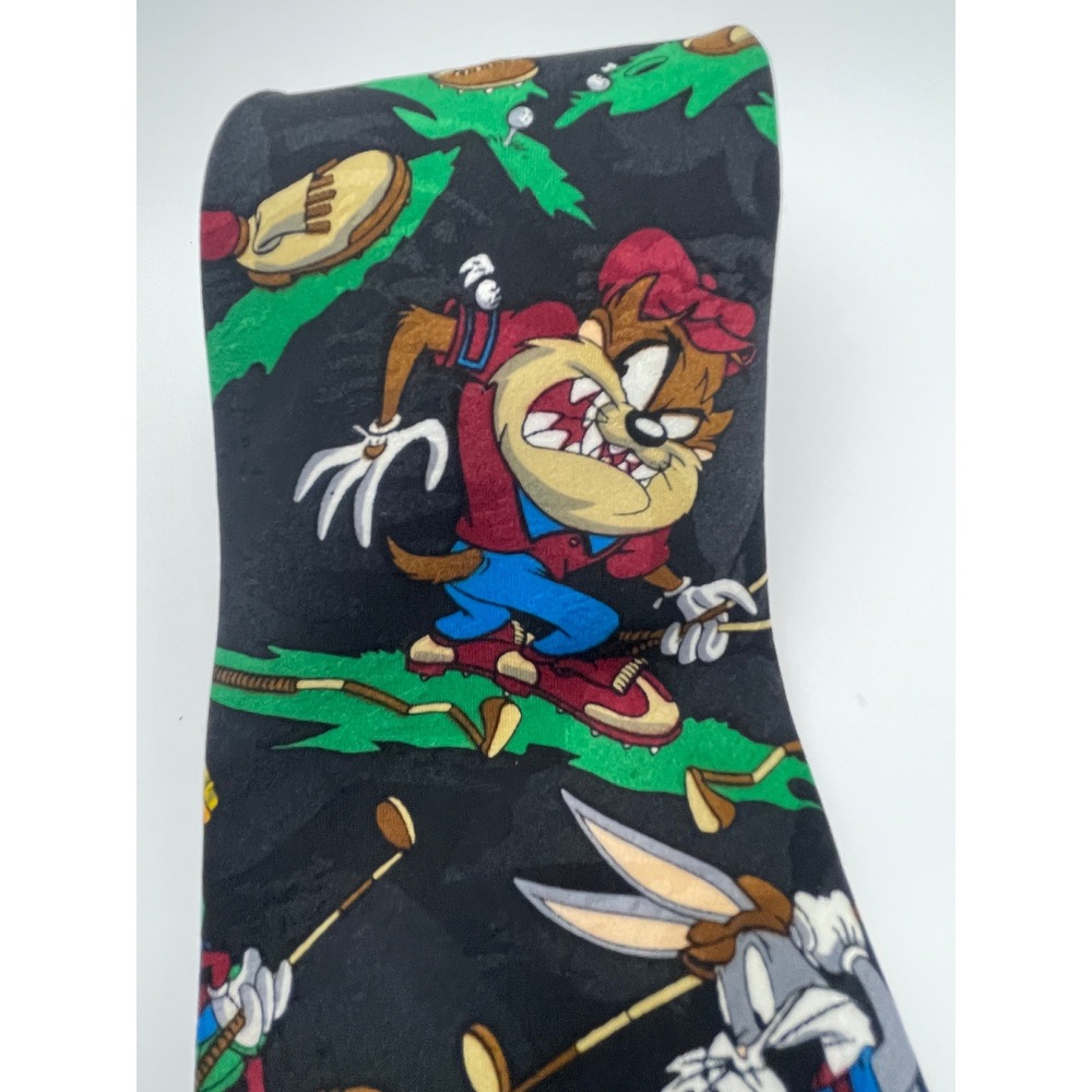 Looney Tunes Golf Tie Bugs Bunny Taz Daffy Duck Marvin the Martian